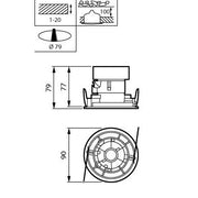 Philips Lighting - Downlight/Strahler/Flutlicht LED-Strahler RS320B 12S #58985800 3000K