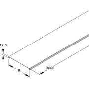 Niedax - Deckel für Kabeltragsystem Deckel für Gitterrinne GRD 150 F 147x3000mm − 6 Meter