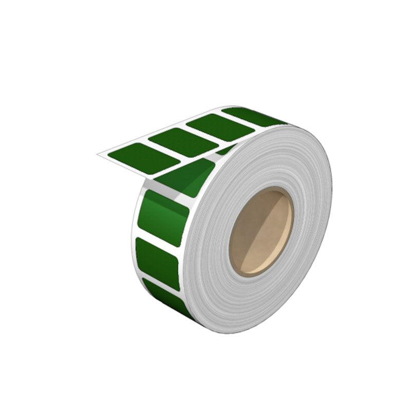 Weidmüller - Kennzeichnungsmaterial Gerätemarkierer, Etikett SM 27/18MM GN VPE100 27x18mm grün − 100 Stück