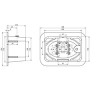 DEHN - Zubehör/Ersatzteile für Erdung und Blitzschutz Trennstellenkasten UFTSK710FL40 #549001 230x150x120 m.Trenn.