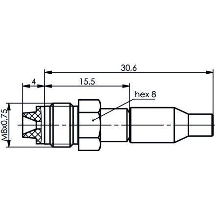 Telegärtner - Koax-Steckverbinder FME Kabelbuchse 100025653 cr/cr − 5 Stück