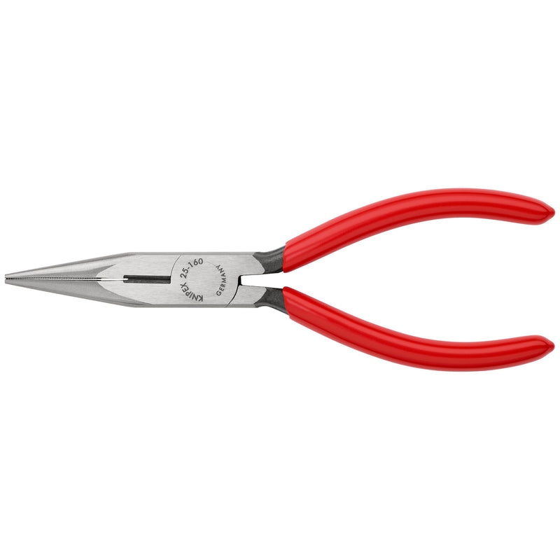 Knipex - Flachzange Flachrundzange 25 01 160 mit Schneide, 160mm
