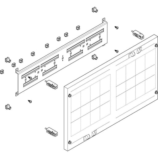 ABN - Verteilerfeld für Installationsverteiler ESPRO-Modul MF22309 flach BxH:500x300mm
