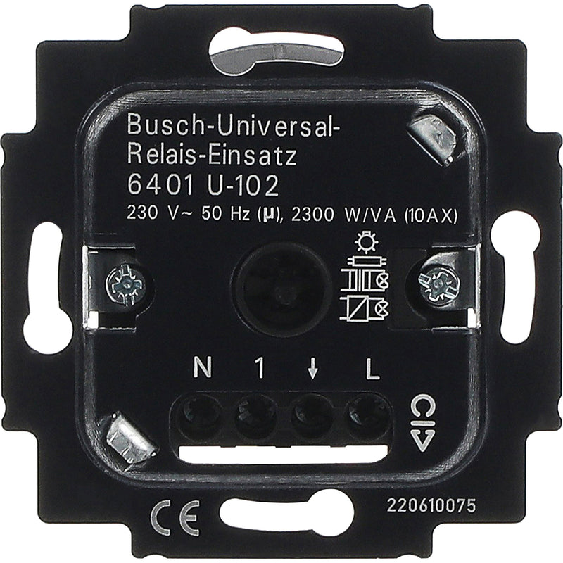 Busch-Jaeger - Elektronischer Schalter Univ.Relais-Einsatz 6401 U-102 UP 230V 2300W/VA