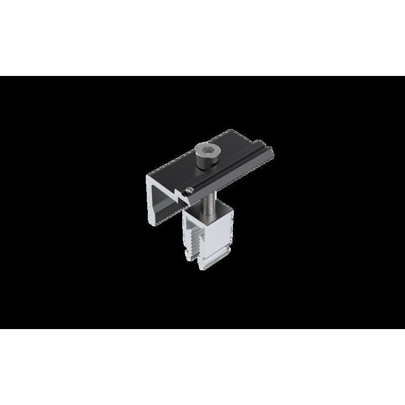Aerocompact - Photovoltaik-Verbindungs- und Befestigungselement Endklemme CLEB10 schwarz Click30-46mm
