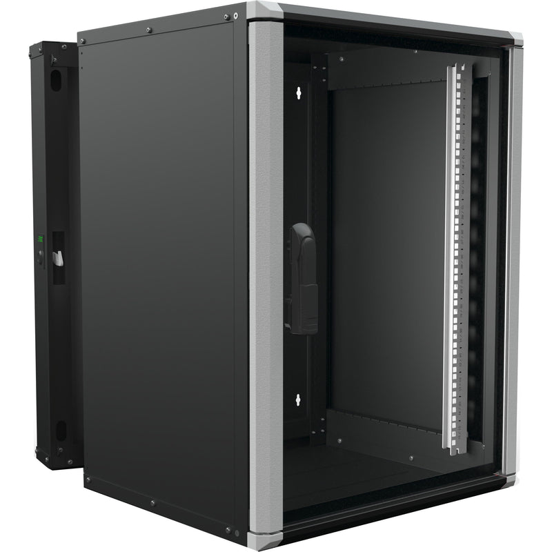 Enoc - Netzwerkgehäuse Wandschrank 15HE 3tlg. sw Wr2 15-66-S 19"600x600x801mm