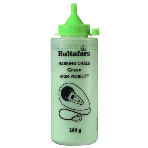 Hultafors - Farbpulver Schlagschnurkreide H.V GREEN 200 NeonGrün − 6 Stück