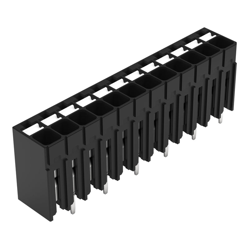 WAGO - Leiterplattenklemme THR-Leiterplattenklemme 2086-1132/997-607 Drücker,1,5mm²,sw − 940 Stück