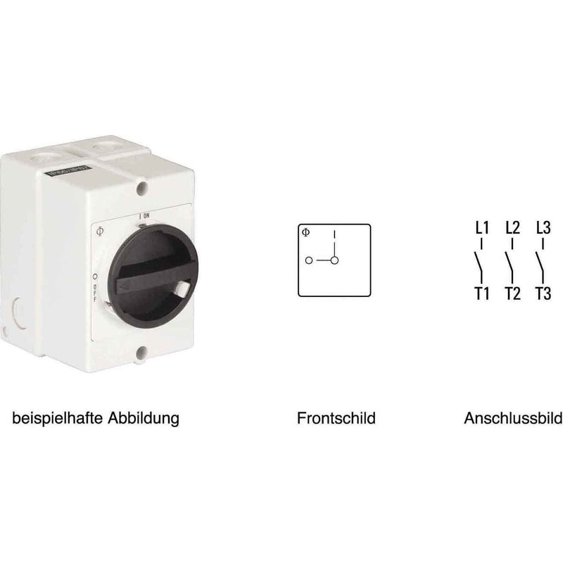 Kraus&Naimer - Lastschalter Reparaturschalter KG64 T103/33 KL11V 63A,18,5KW,3pol