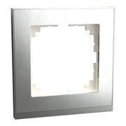 Merten - Abdeckrahmen Decor-Rahmen 1-fach MEG4010-3646 Edelstahl/aluminium