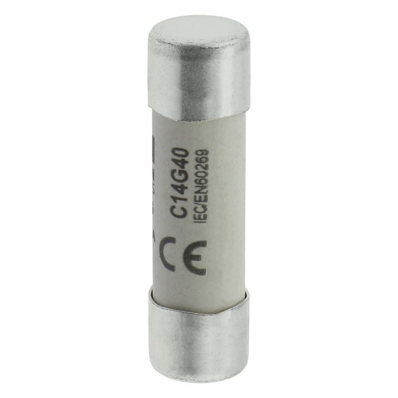 Eaton - Zylindrische Sicherung Sicherungseinsatz Nieders. CYLINDRICA#C14G40 40A AC 500V 120kA − 10 Stück
