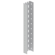 Unex - Stiel/Profilschiene U-Profil 66898 gelocht, grau, 3m − 6 Meter