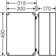 Hensel - Leergehäuse Mi-Einzelleergehäuse Mi 9301 275x425x146mm