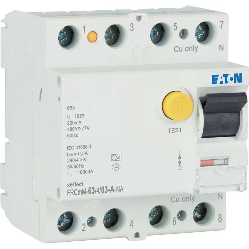 Eaton - Fehlerstrom-Schutzschalter FI-Schalter FRCMM-63/4/03-A-NA 63A 4pol 300mA