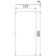 OBO Bettermann - Deckel für estrichbündigen/offenen Unterflurkanal Montagedeckel blind OKA D 200 R rastend 800x200x4