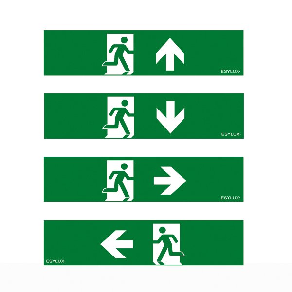 ESYLUX - Piktogramm für Not-/Hinweisleuchte Symbol-Set SLA 14 SYMBOL SET 1