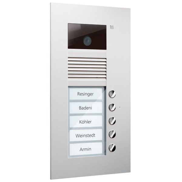 TCS Tür Control - Türstation für Türkommunikation Video-Außenstation Color AVU14050-0010 einspaltig, für 5WE