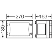 Hensel - Leergehäuse FP 0120 EB-Mass216x126x136mm