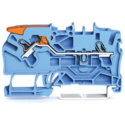 WAGO GmbH & Co. KG - Durchgangs-Reihenklemme 2-Leiter-Durchgangsklemme 2102-1204 2,5qmm, blau − 50 Stück