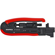 Knipex - Spezialwerkzeug für Kommunikationstechnik Kompressionswerkzeug 97 40 20 SB f.Koax Stecker 175mm
