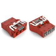 WAGO - Geräteanschluss für steckbare Gebäudeinstallation Snap-In-Stecker 770-2313/007-000 3-polig,rot − 100 Stück