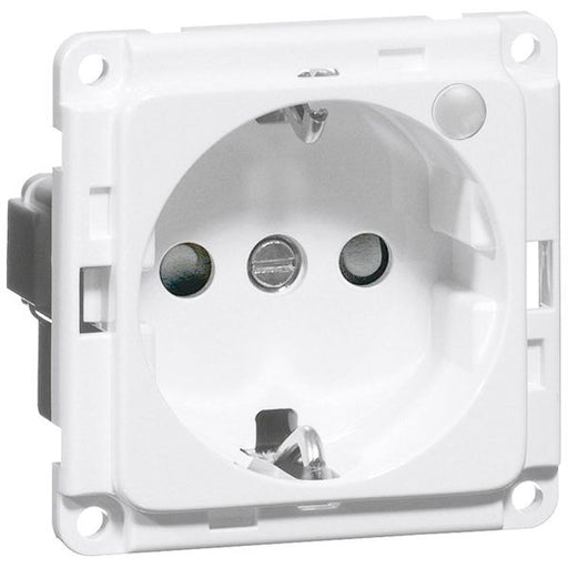 Peha - Schalter-/Steckdosenkombination SCHUKO-Steckdose rws D 6511.02ME LED/4SI 16A 250V LED gn