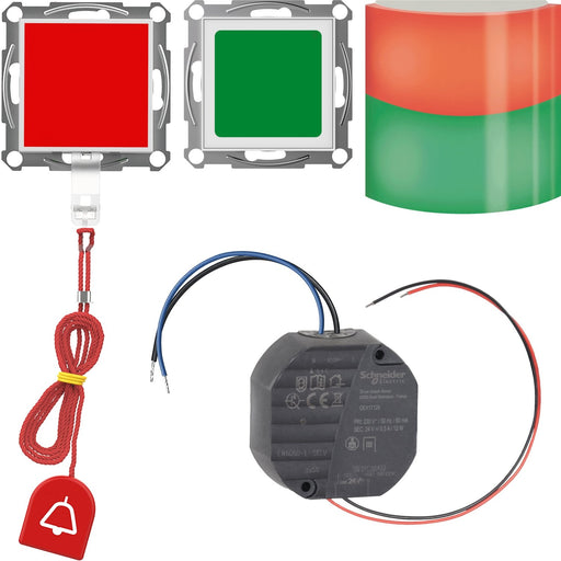 Elso - Behindertenelement für Installationsschalterprogramme Notrufset mit ZSLeuchte ELG745280