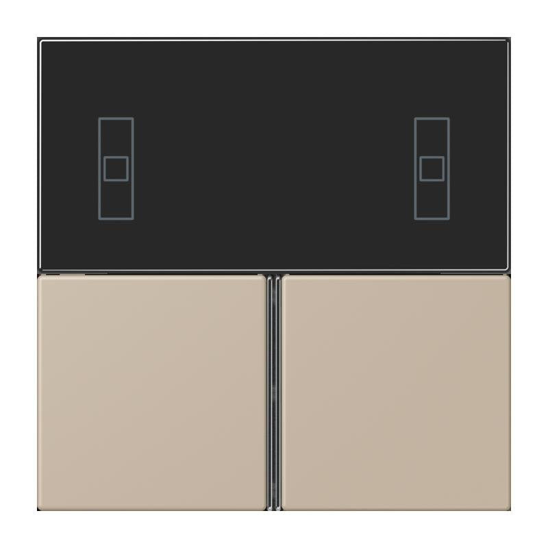 Jung - Abdeckung/Bedienelement für Installationsschalterprogramme Tastensatz 3fach LC 4093 TSA 243