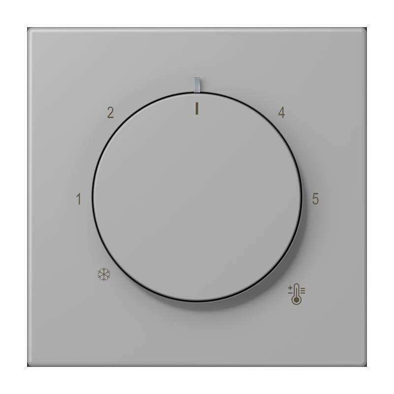 Jung - Abdeckung/Bedienelement für Installationsschalterprogramme Abdeckung für Thermostat LC 1749 BF 204 gris moyen (32012)