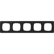 Gira - Abdeckrahmen 5fach 0215153 schwarz m
