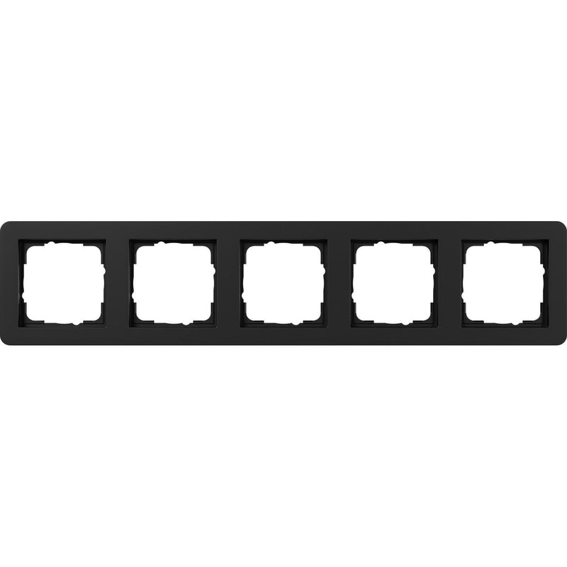 Gira - Abdeckrahmen 5fach 0215153 schwarz m
