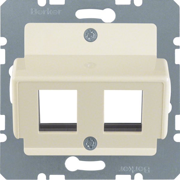 Berker - Einsatz/Abdeckung für Kommunikationstechnik Zentralplatte ws 146402 f.Krone Modular-Jack