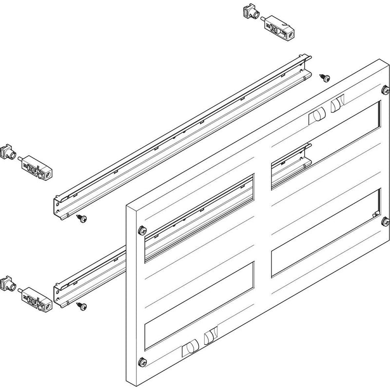 ABN - Verteilerfeld für Installationsverteiler ESPRO-Modul MF2220 flach BxH:500x300mm