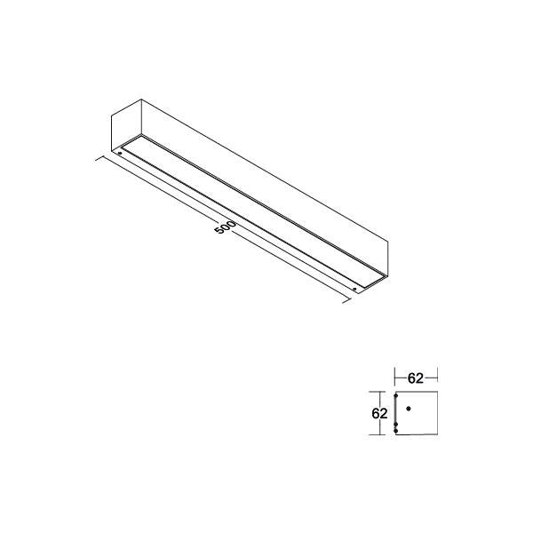 Brumberg Leuchten - Decken-/Wandleuchte LED-Wandleuchte 65255103 3000K, graphit
