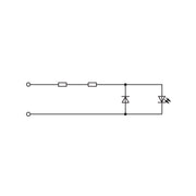 WAGO - Steckdose Reiheneinbau Schaltschrank-Steckdose 709-581 Schutzk.m.LED-Status