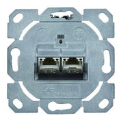 Telegärtner - Kommunikationsanschlussdose Kupfer Modulaufnahme AMJ-S 2fach 100022964 UP/0flex Cat6A T568A