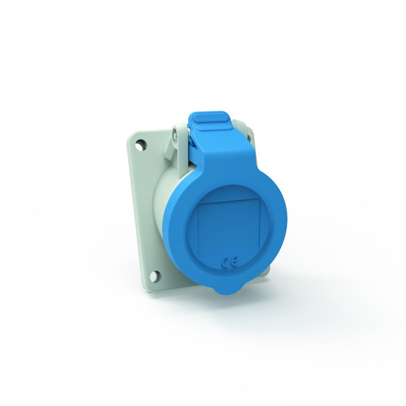 Bals Elektrotech - CEE-Anbausteckdose (IEC 60309) Anbausteckdose Neigung 127721-N 16A 3p 400V 9h IP44 − 10 Stück