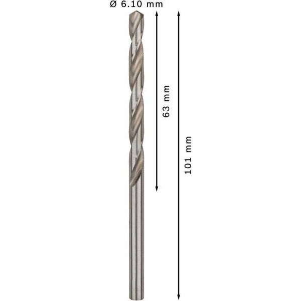 Bosch - Bohrer PRO Metal HSS-G 2608585497 Spiralbohrer 6,1 x