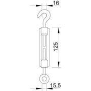 OBO Bettermann - Spannschloss 945 M12 A4 M12 − 5 Stück