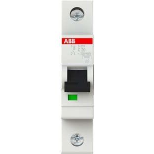 ABB Stotz S&J - Leitungsschutzschalter Sicherungsautomat S201-C20 6kA 20A C 1p