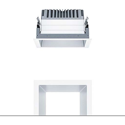 Zumtobel Group - Downlight/Strahler/Flutlicht LED - Deckeneinbauleuchte PANOS EVO #60816136 Q190H 840 LDO SM WH