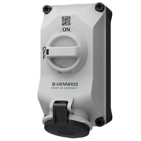 Mennekes - CEE-Steckdose abschaltbar, abgesichert (IEC 60309) Wandsteckdose 5603507G DUO 32A5P7h 500V