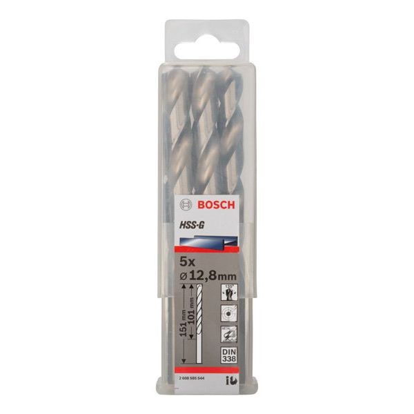 Bosch - Bohrer PRO Metal HSS-G 2608585544 Spiralbohrer 12,8 x