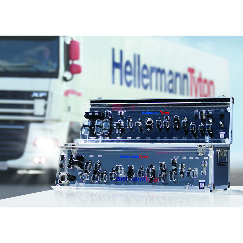 HellermannTyton - Befestigungssockel und -element für Kabelbinder Befestigungselement DSWS5-HS-BK-L1 sw − 50 Stück