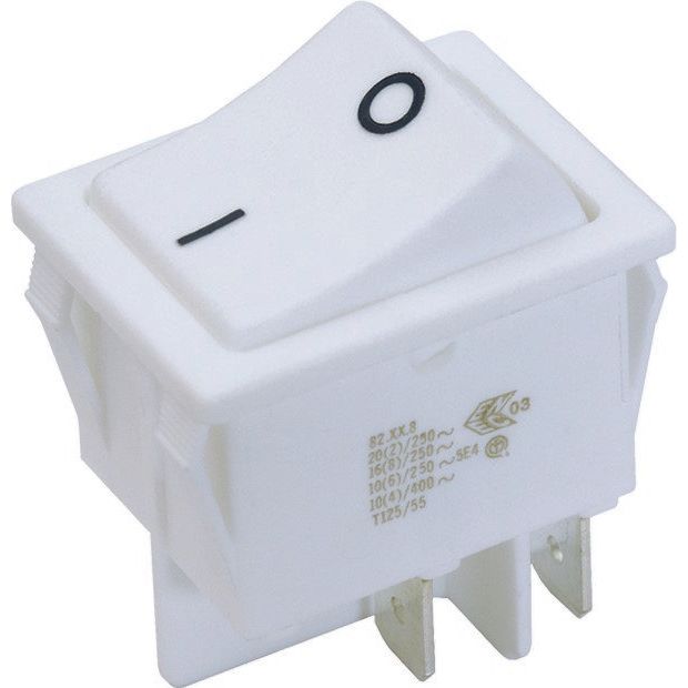Bachmann - Geräte-Einbauschalter und -taster EB-Wippenschalter 924.094 ws,16(6)A,250V,2p