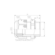 Jacob - Kabelverschraubung 50.663 PA7035FK1 PA M 63x1,5 − 5 Stück