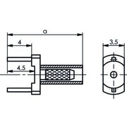 Telegärtner - Koax-Steckverbinder Kabeldirektanschluss f.LTP 100021302 RG178B/U RG196A/U − 5 Stück
