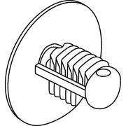 HellermannTyton - Befestigungsschelle für Kabel/Rohre Blindstopfen 151-00414(2500) schwarz − 2500 Stück