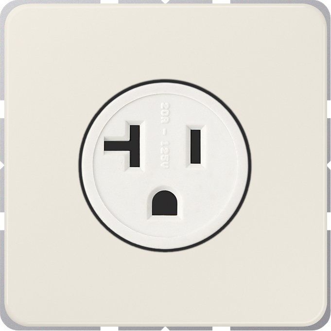 Jung - Steckdose US-Norm NEMA CD 521-20 20 A 125 V, weiß