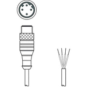 Leuze - Konfektioniertes Sensor-Aktor-Kabel Anschlussleitung KS ET-M12-4A-P7-020